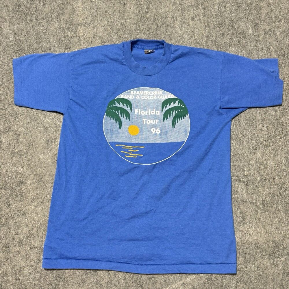 Vintage 90s Disney World Epcot Tour T Shirt Large 1996 FOTL Best Tag DoubleSided